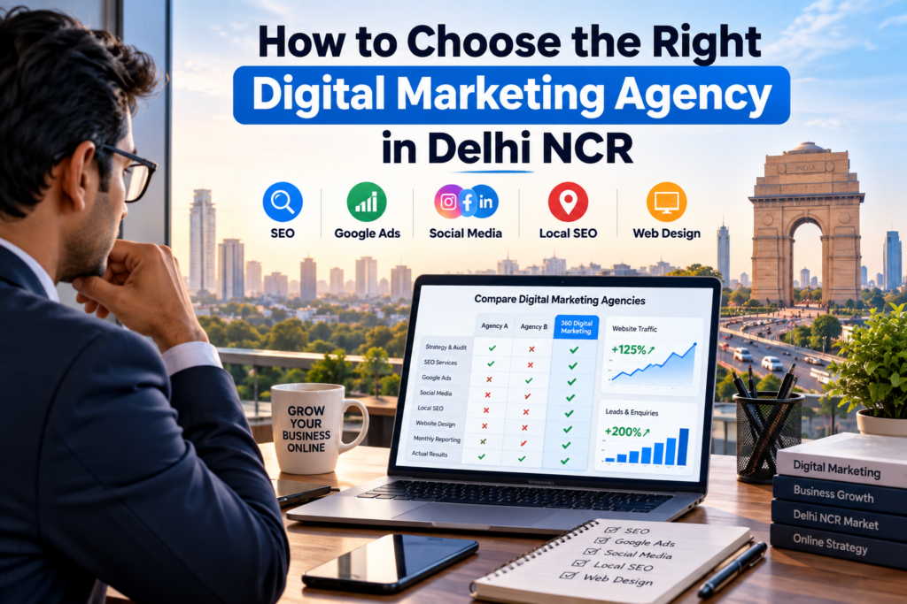 Digital marketing agency in Delhi NCR with SEO, Google Ads, social media and local SEO services